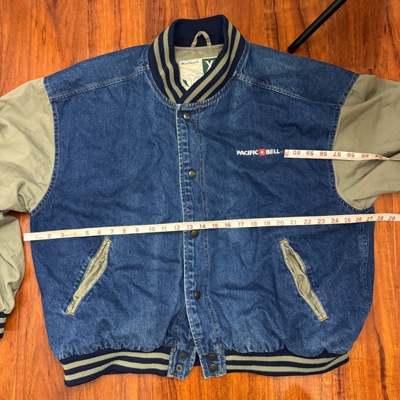 Wearguard Vintage Denim Varsity Jacket Size XL - Picture 7 of 9